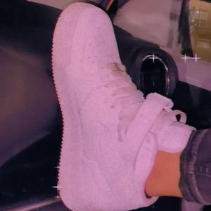 White Nike Air Force 1 (high tops)